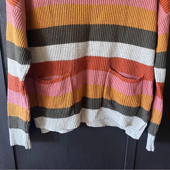 Madewell Striped Crew Neck Pocket Sweater - Picture 3 of 13